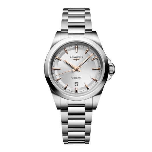 Longines Conquest Automatic Watch, Ø 30.00 Mm, Stainless Steel. L3.320.4.72.6