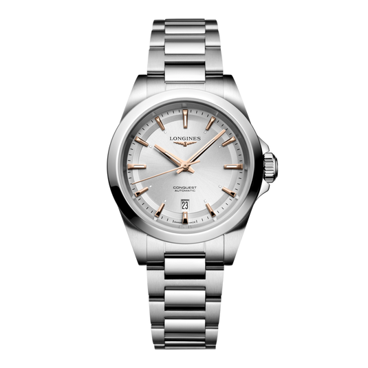 Longines Conquest Automatic Watch, Ø 30.00 Mm, Stainless Steel. L3.320.4.72.6