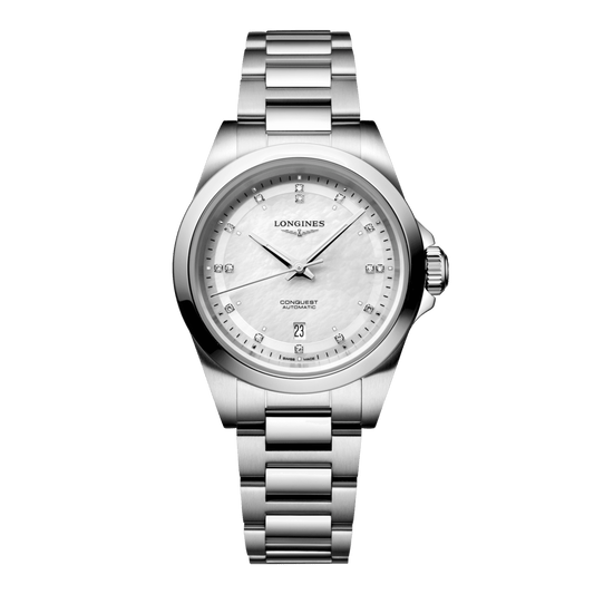 Longines Conquest Automatic Watch, Ø 30.00 Mm, Stainless Steel. L3.320.4.87.6