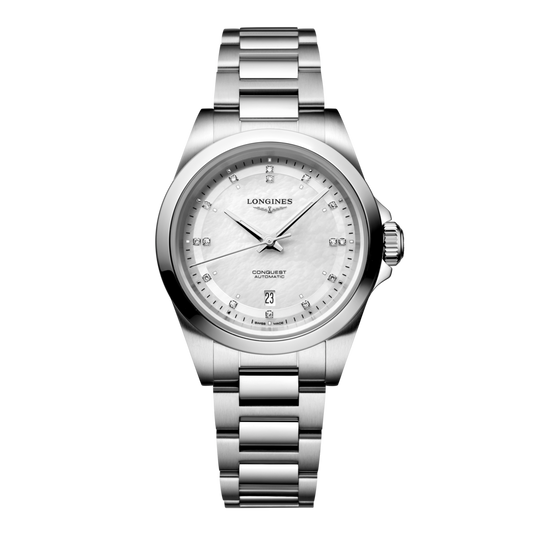 Longines Conquest Automatic Watch, Ø 30.00 Mm, Stainless Steel. L3.320.4.87.6