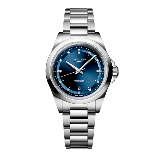 Longines Conquest Automatic Watch, Ø 30.00 Mm, Stainless Steel. L3.320.4.97.6