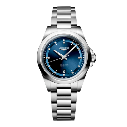 Longines Conquest Automatic Watch, Ø 30.00 Mm, Stainless Steel. L3.320.4.97.6