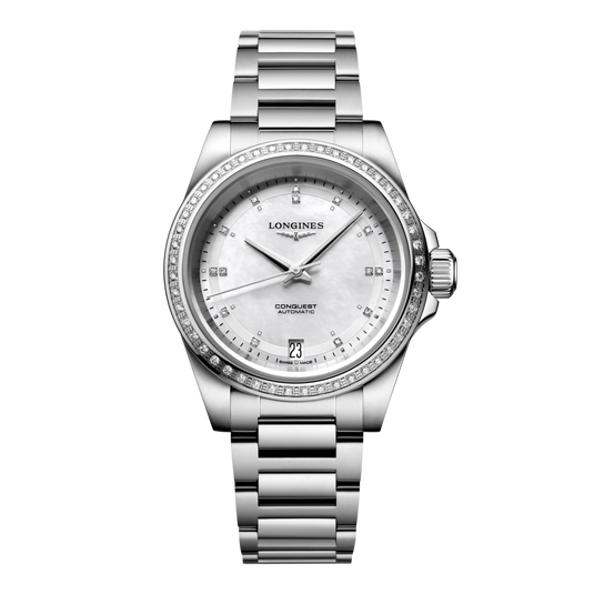 Longines Conquest Automatic Watch, Ø 34.00 Mm, Stainless Steel. L3.430.0.87.6