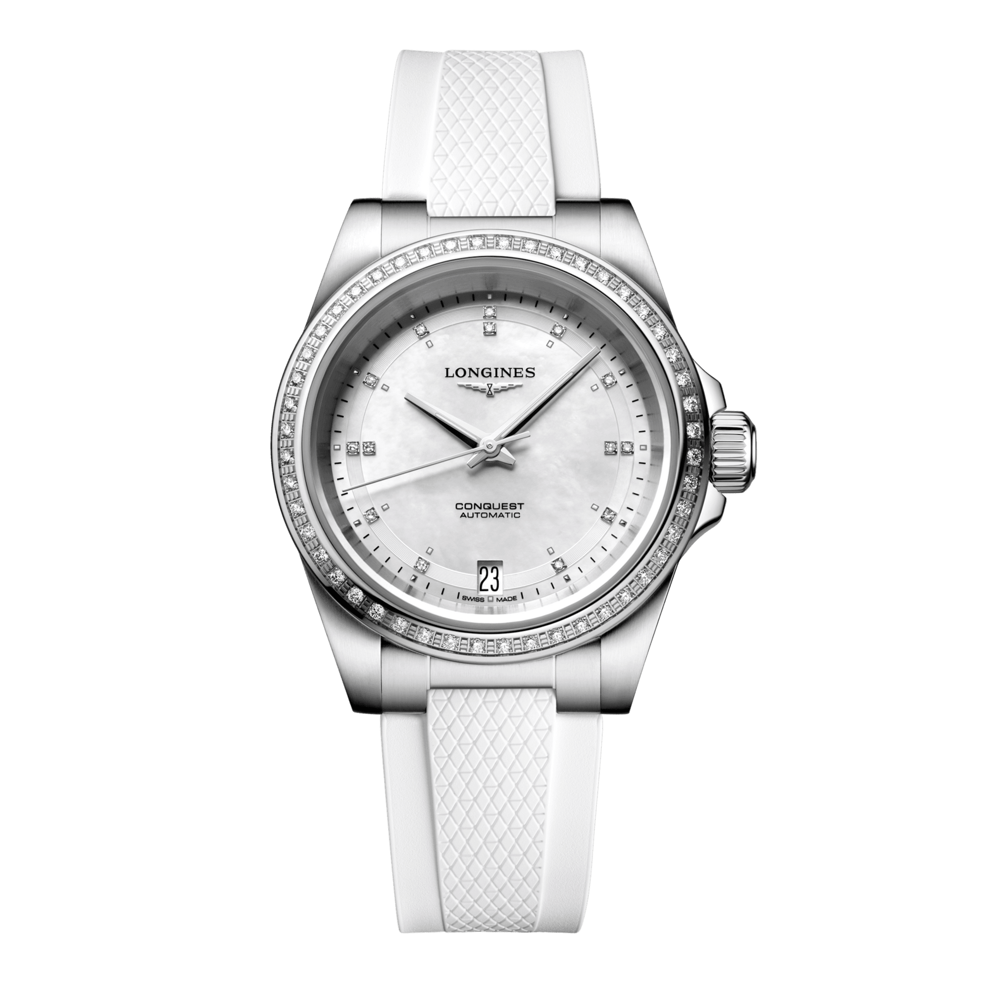 Longines Conquest Automatic Watch, Ø 34.00 Mm, Stainless Steel. L3.430.0.87.9