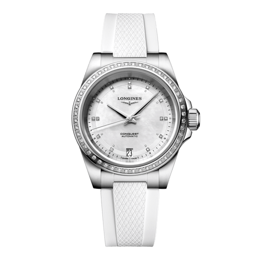 Longines Conquest Automatic Watch, Ø 34.00 Mm, Stainless Steel. L3.430.0.87.9