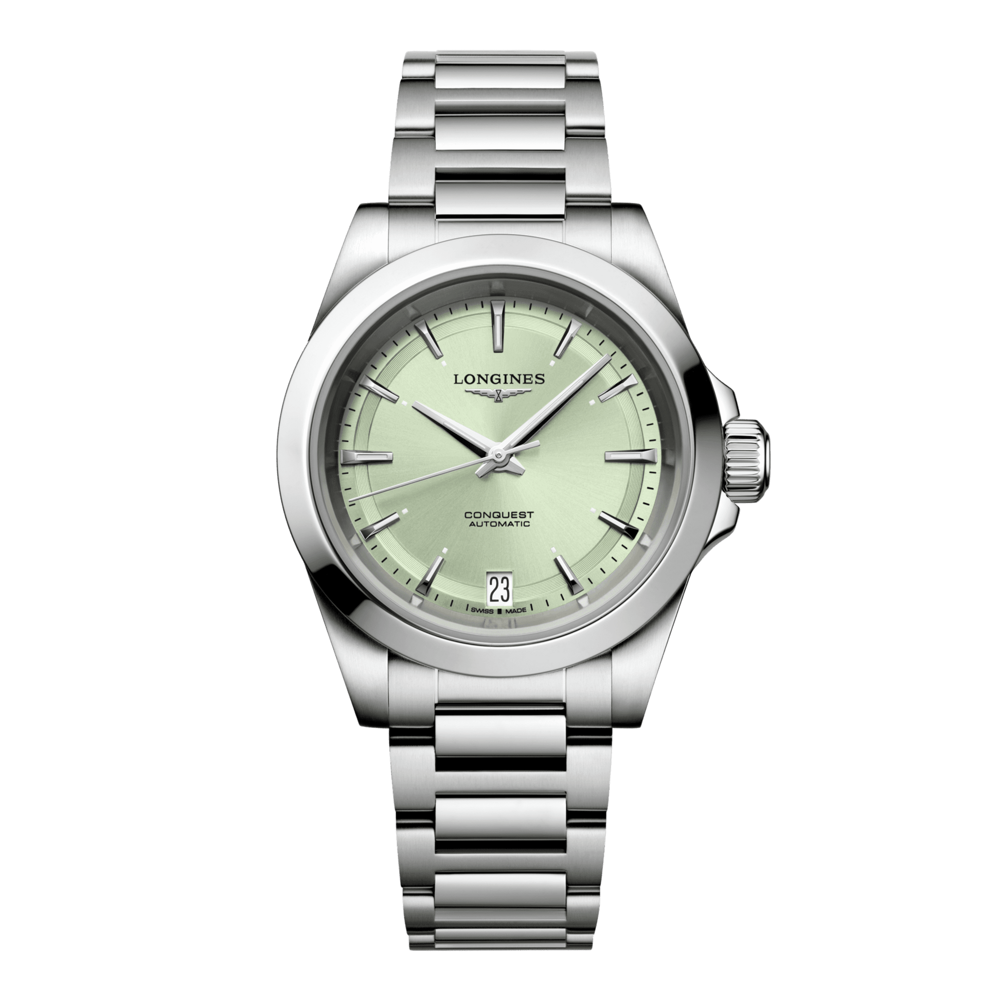 Longines Conquest Automatic Watch, Ø 34.00 Mm, Stainless Steel. L3.430.4.02.6