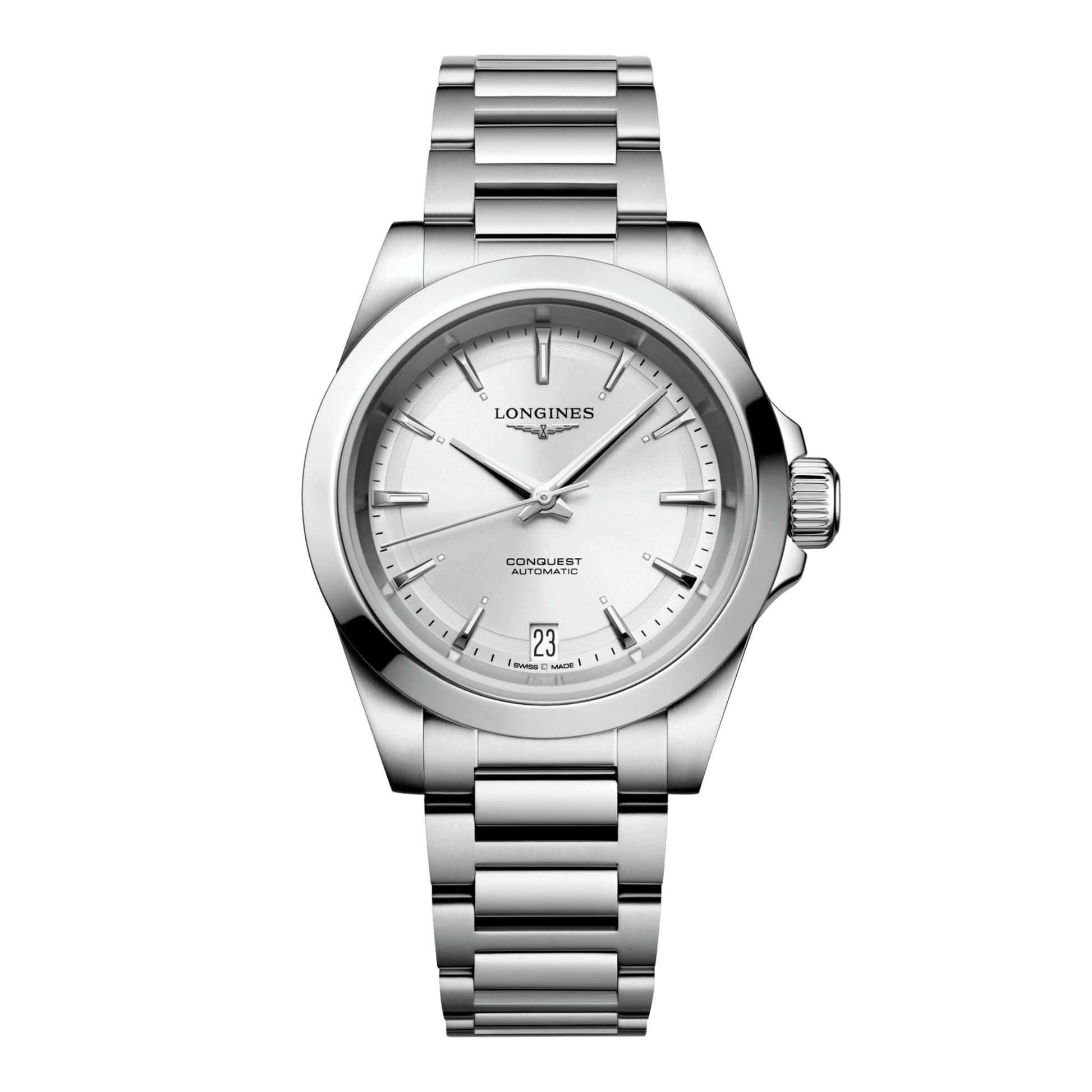 Longines Conquest Automatic Watch, Ø 34.00 Mm, Stainless Steel. L3.430.4.72.6