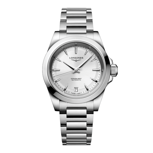 Longines Conquest Automatic Watch, Ø 34.00 Mm, Stainless Steel. L3.430.4.72.6