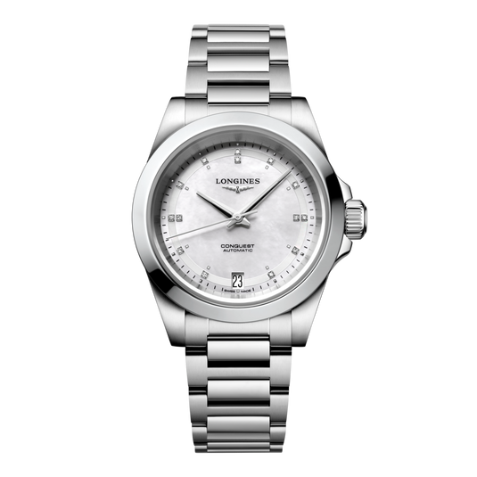 Longines Conquest Automatic Watch, Ø 34.00 Mm, Stainless Steel. L3.430.4.87.6