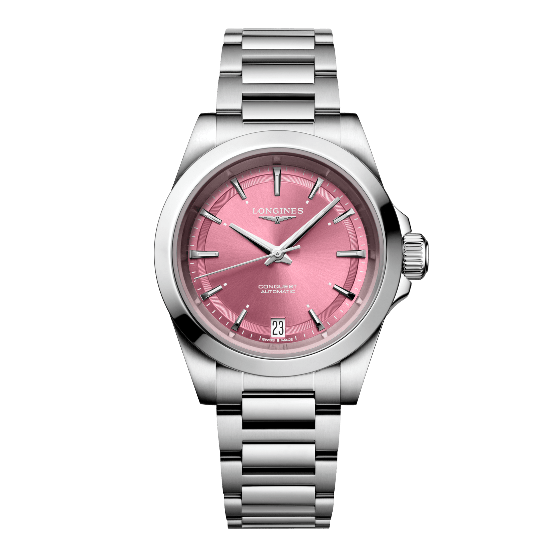 Longines Conquest Automatic Watch, Ø 34.00 Mm, Stainless Steel. L3.430.4.99.6