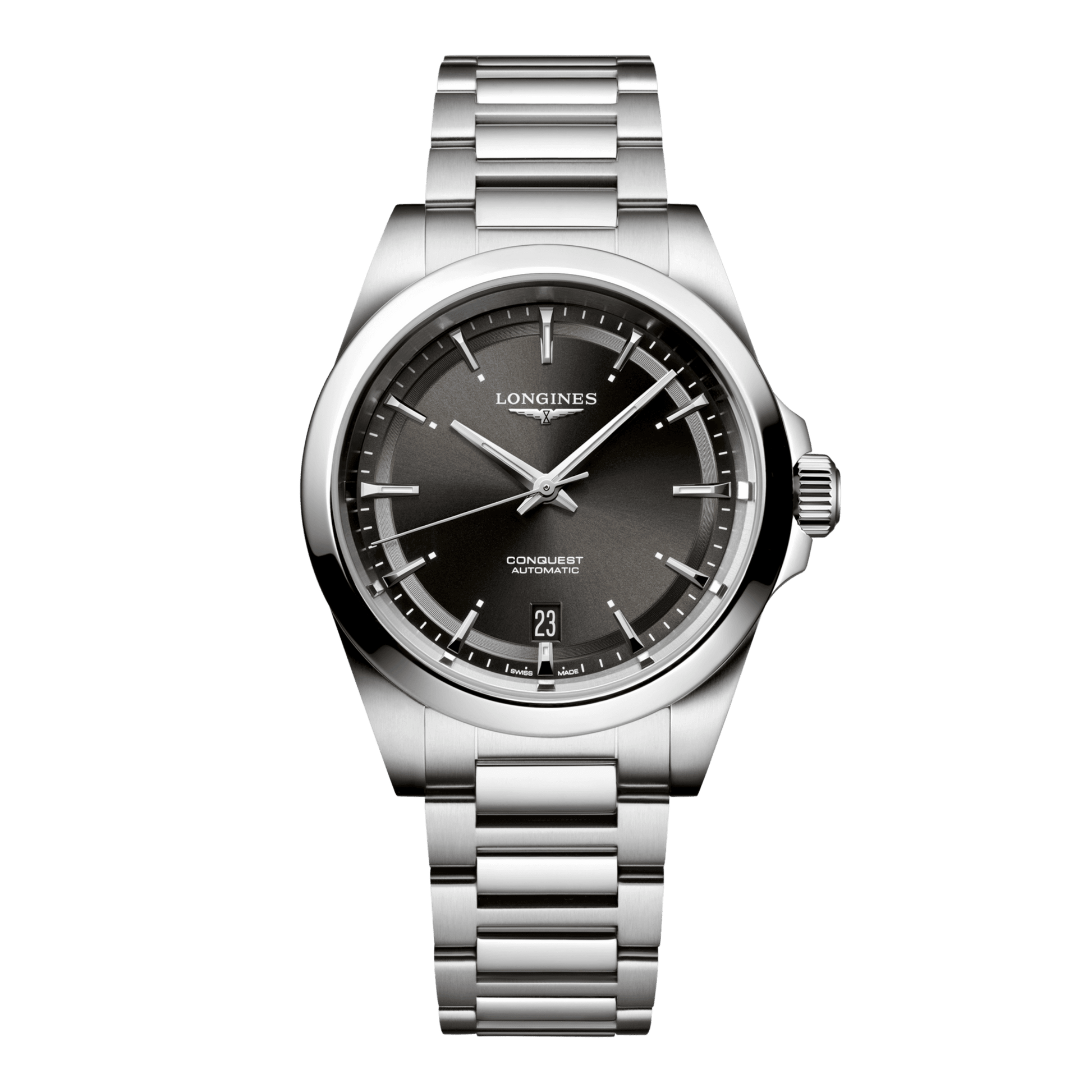 Longines Conquest Automatic Watch, Ø 38.00 Mm, Stainless Steel. L3.720.4.52.6