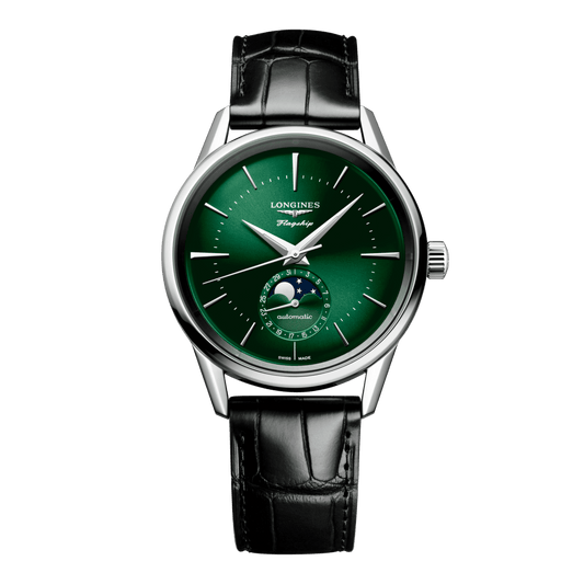 Longines Flagship Heritage Moonphase Automatic Watch, Ø 38.50 Mm, Stainless Steel. L4.815.4.02.2