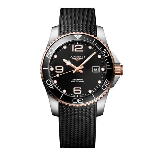 Longines Hydroconquest Automatic Watch, Ø 41.00 Mm, Stainless Steel And Ceramic Bezel. L3.781.3.58.9