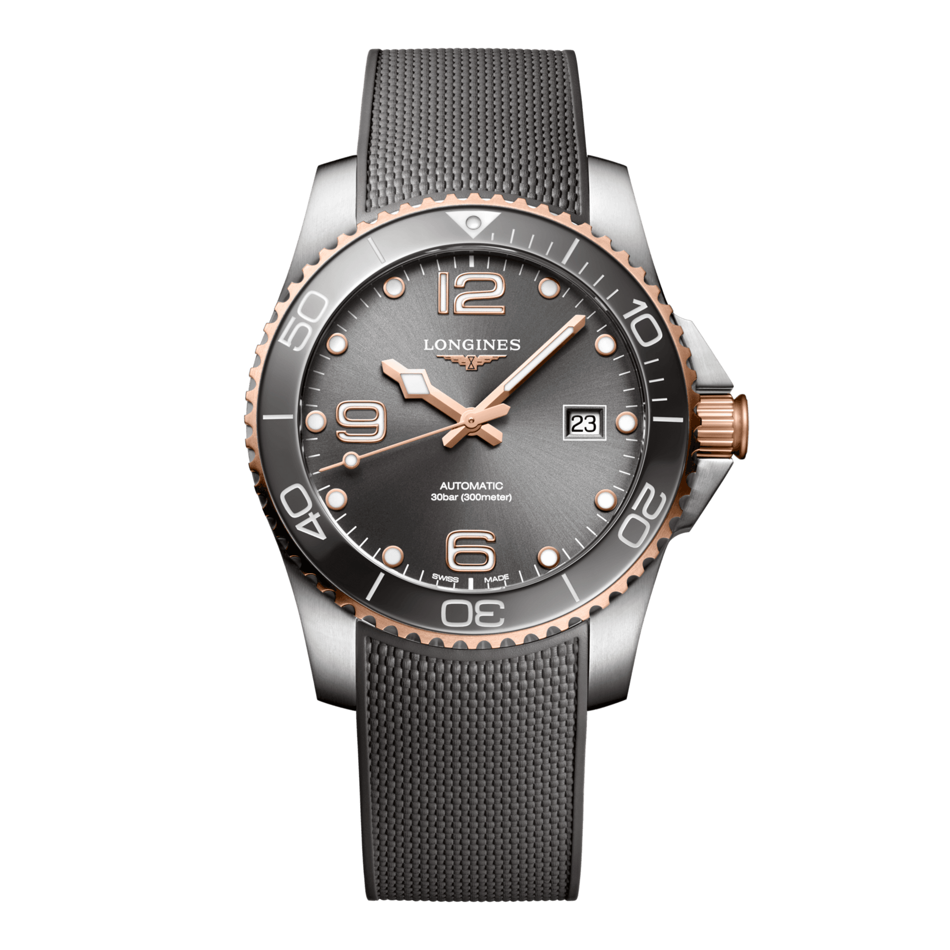 Longines Hydroconquest Automatic Watch, Ø 41.00 Mm, Stainless Steel And Ceramic Bezel. L3.781.3.78.9