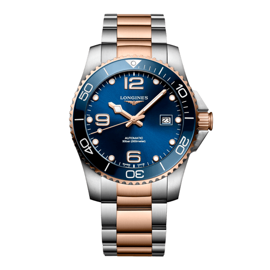 Longines Hydroconquest Automatic Watch, Ø 41.00 Mm, Stainless Steel And Ceramic Bezel. L3.781.3.98.7