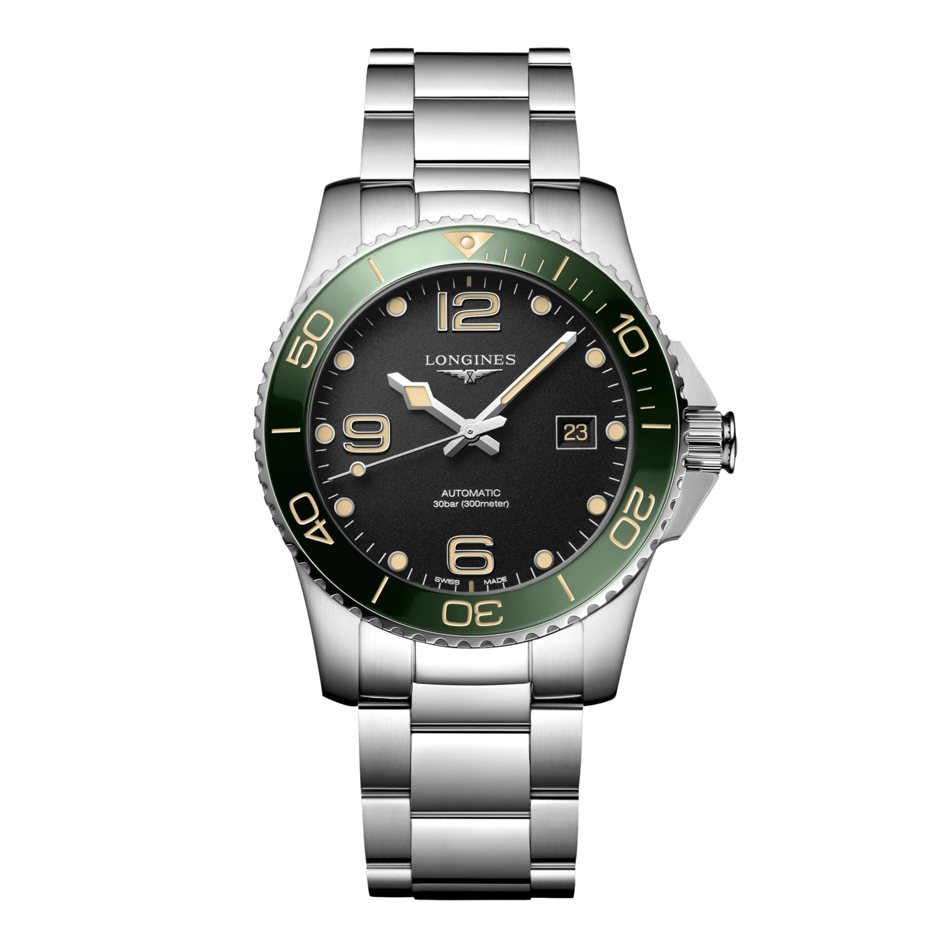 Longines Hydroconquest Automatic Watch, Ø 41.00 Mm, Stainless Steel And Ceramic Bezel. L3.781.4.05.6
