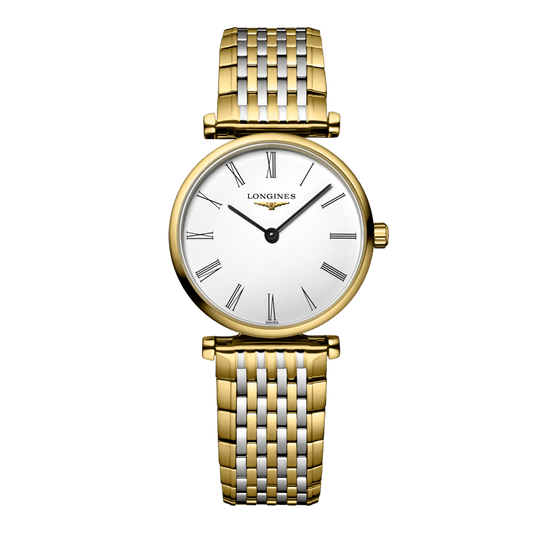 Longines La Grande Classique De Longines Quartz Watch, Ø 24.00 Mm, Stainless Steel And Yellow Pvd Coating. L4.209.2.11.D