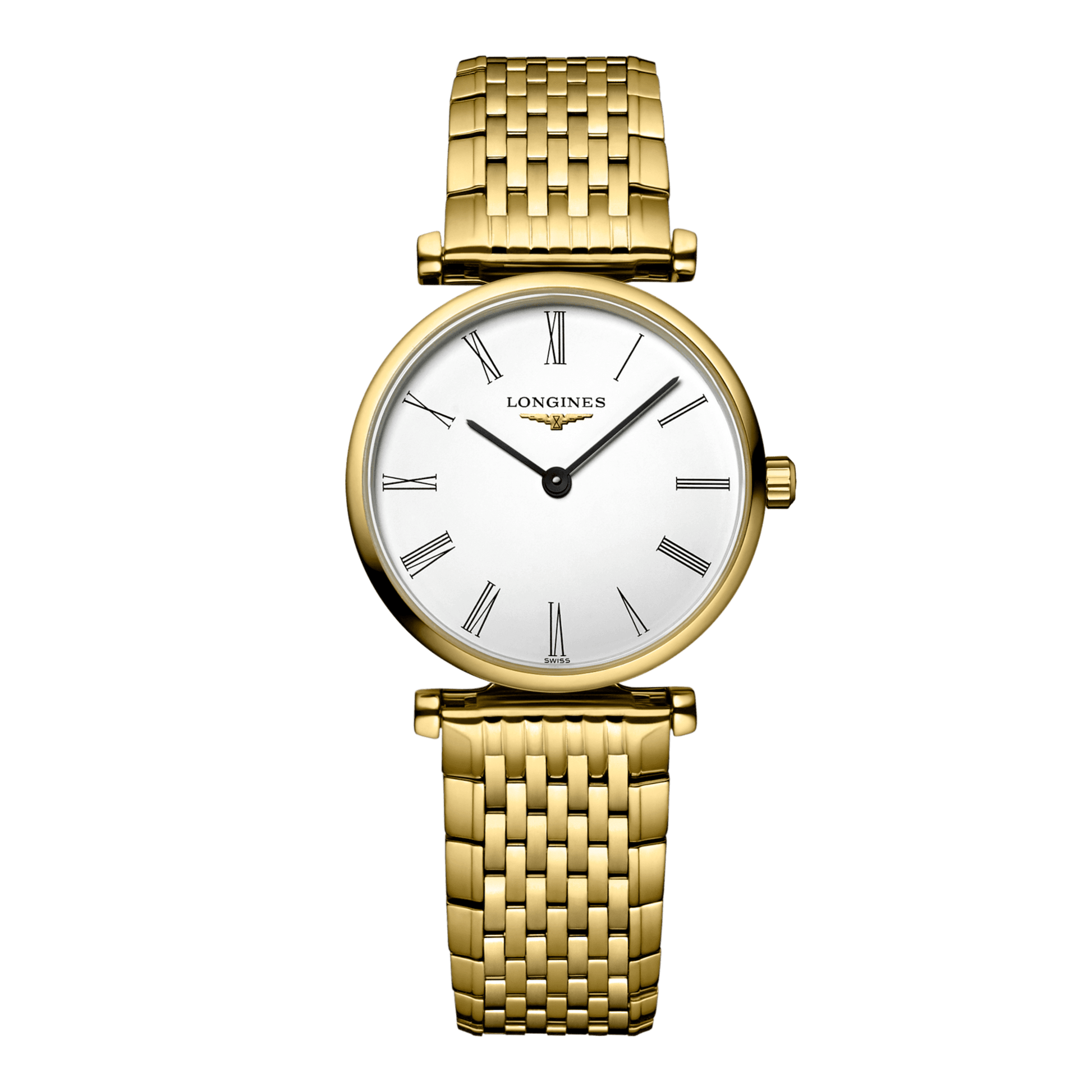 Longines La Grande Classique De Longines Quartz Watch, Ø 24.00 Mm, Yellow Pvd Coating. L4.209.2.11.E