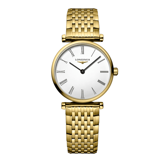 Longines La Grande Classique De Longines Quartz Watch, Ø 24.00 Mm, Yellow Pvd Coating. L4.209.2.11.E