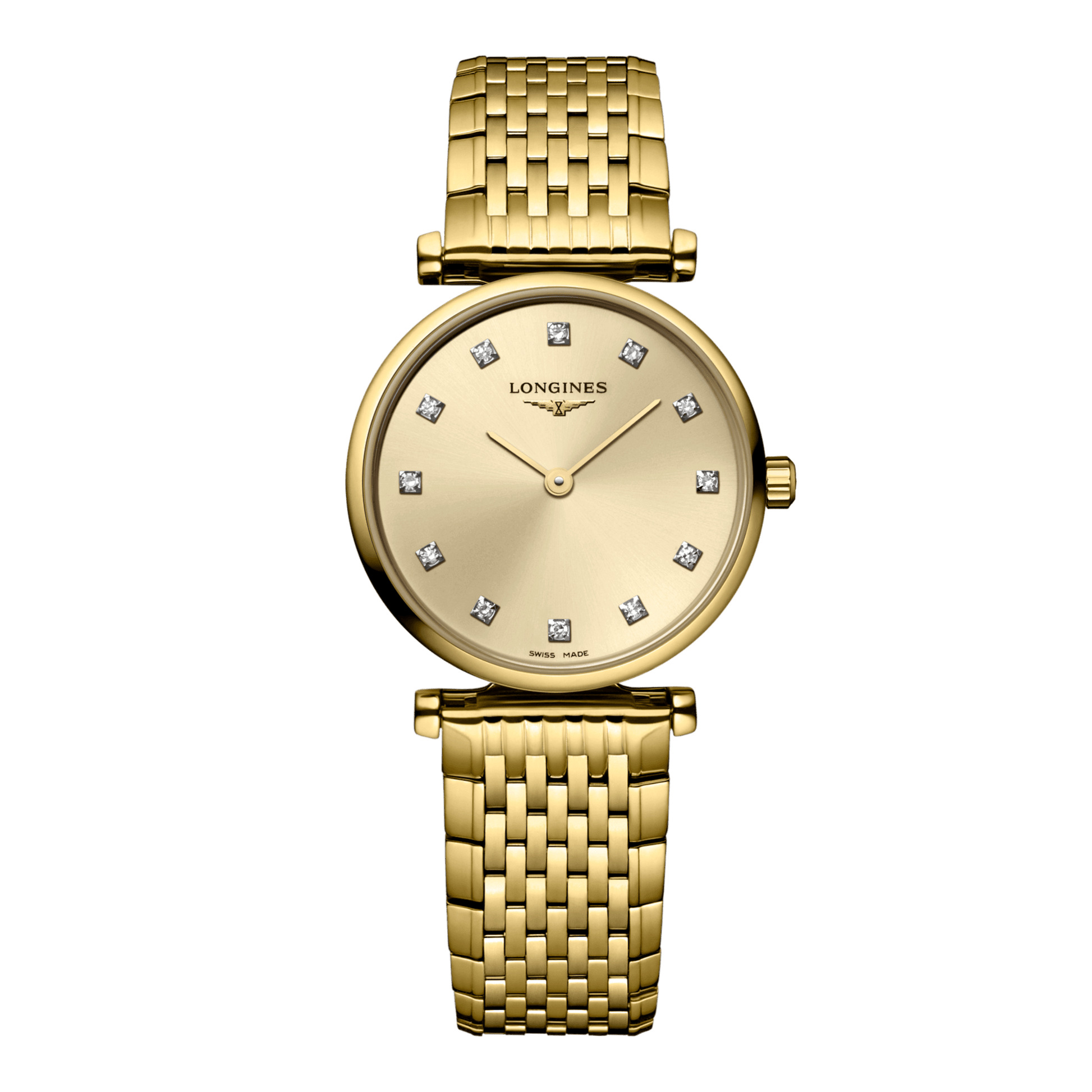 Longines La Grande Classique De Longines Quartz Watch, Ø 24.00 Mm, Yellow Pvd Coating. L4.209.2.37.E