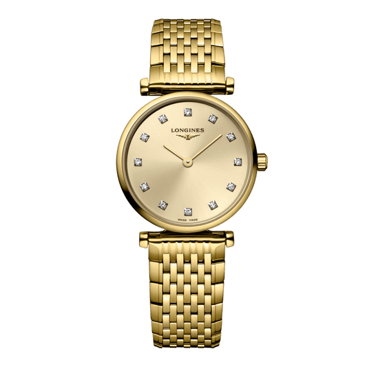 Longines La Grande Classique De Longines Quartz Watch, Ø 24.00 Mm, Yellow Pvd Coating. L4.209.2.37.E