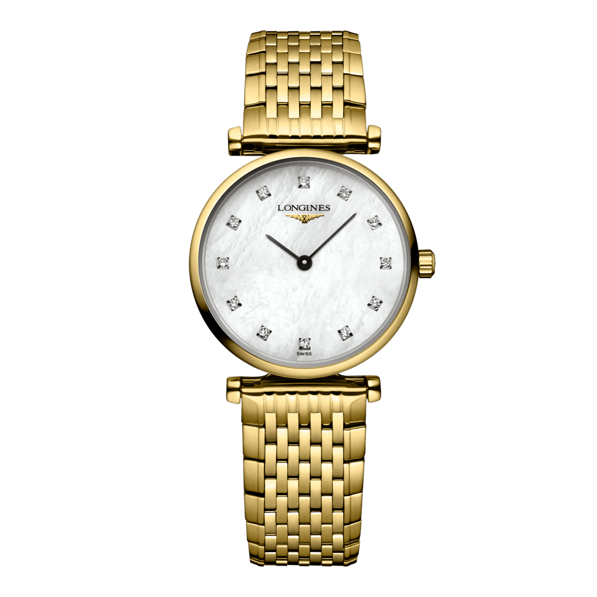 Longines La Grande Classique De Longines Quartz Watch, Ø 24.00 Mm, Yellow Pvd Coating. L4.209.2.87.E