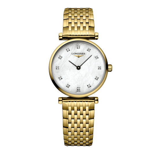 Longines La Grande Classique De Longines Quartz Watch, Ø 24.00 Mm, Yellow Pvd Coating. L4.209.2.87.E