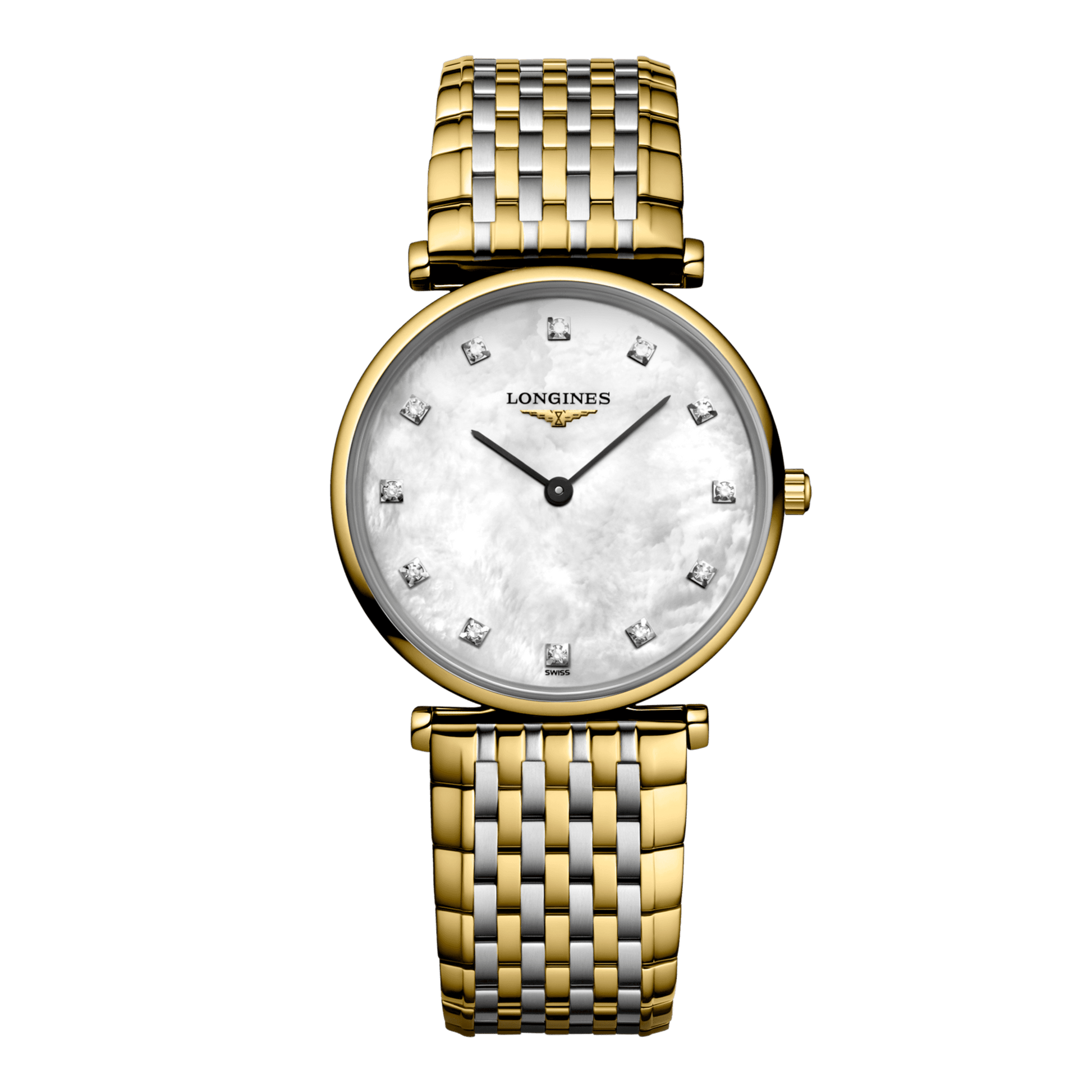 Longines La Grande Classique De Longines Quartz Watch, Ø 29.00 Mm, Stainless Steel And Yellow Pvd Coating. L4.512.2.87.D