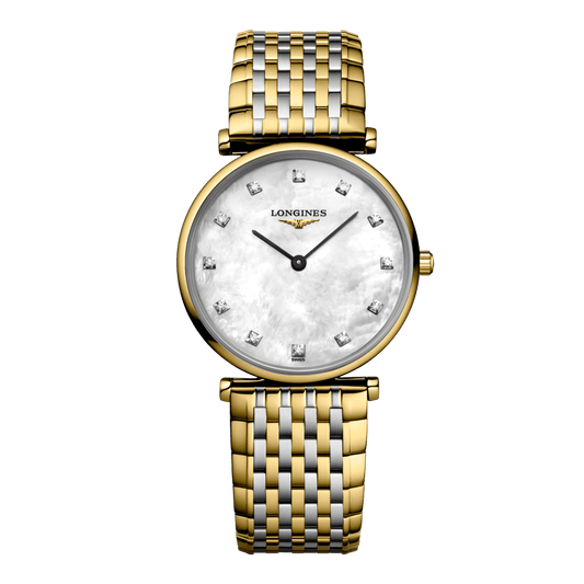 Longines La Grande Classique De Longines Quartz Watch, Ø 29.00 Mm, Stainless Steel And Yellow Pvd Coating. L4.512.2.87.D