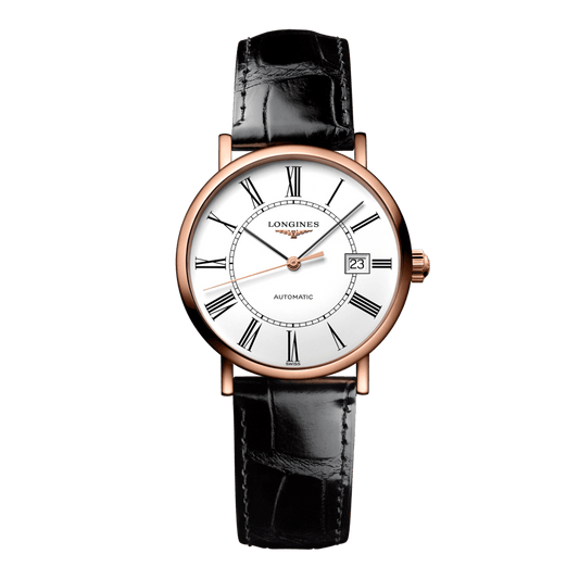 Longines Elegant Collection Automatic Watch, Ø 27.20 Mm, 18 Karat Pink Gold. L4.378.8.11.4