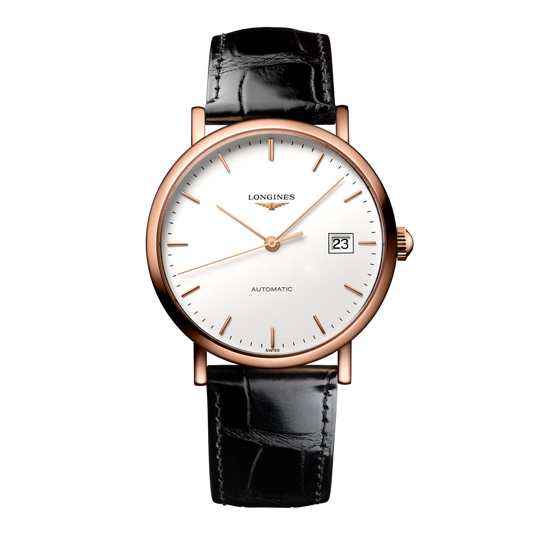 Longines Elegant Collection Automatic Watch, Ø 37.00 Mm, 18 Karat Pink Gold. L4.787.8.12.4