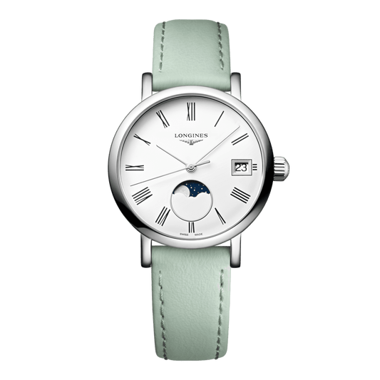 Longines Elegant Collection Moonphase Quartz Watch, Ø 30.00 Mm, Stainless Steel. L4.330.4.11.0