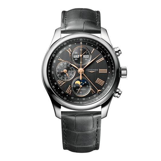 Longines Master Collection Chrono Moonphase Automatic Watch, Ø 42.00 Mm, Stainless Steel. L2.773.4.61.2