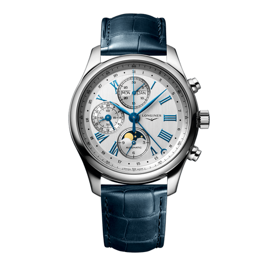 Longines Master Collection Chrono Moonphase Automatic Watch, Ø 42.00 Mm, Stainless Steel. L2.773.4.71.2