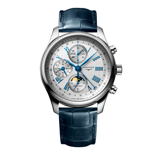 Longines Master Collection Chrono Moonphase Automatic Watch, Ø 42.00 Mm, Stainless Steel. L2.773.4.71.2