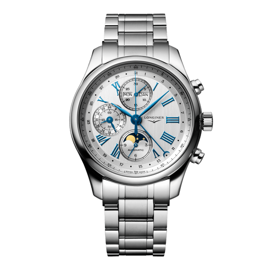 Longines Master Collection Chrono Moonphase Automatic Watch, Ø 42.00 Mm, Stainless Steel. L2.773.4.71.6