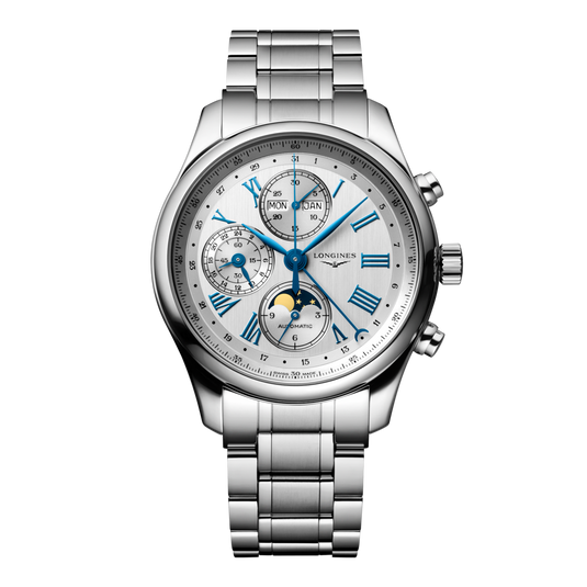 Longines Master Collection Chrono Moonphase Automatic Watch, Ø 42.00 Mm, Stainless Steel. L2.773.4.71.6