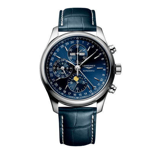 Longines Master Collection Chrono Moonphase Automatic Watch, Ø 42.00 Mm, Stainless Steel. L2.773.4.92.0