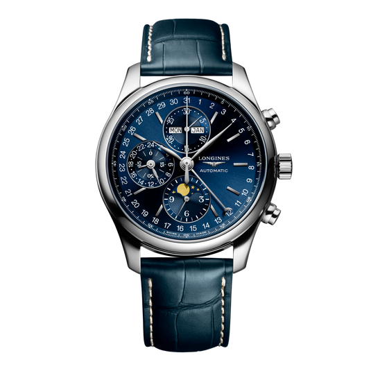 Longines Master Collection Chrono Moonphase Automatic Watch, Ø 42.00 Mm, Stainless Steel. L2.773.4.92.0