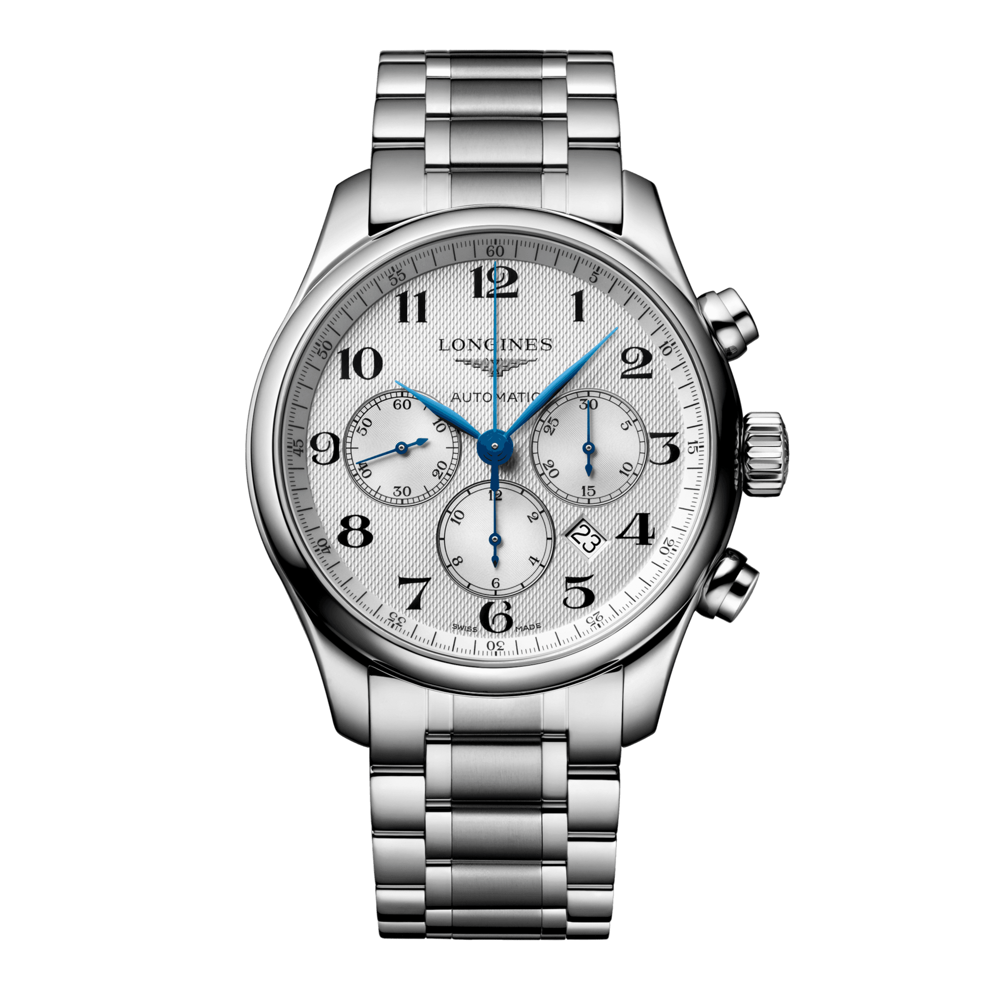 Longines Master Collection Chronograph Automatic Watch, Ø 44.00 Mm, Stainless Steel. L2.859.4.78.6