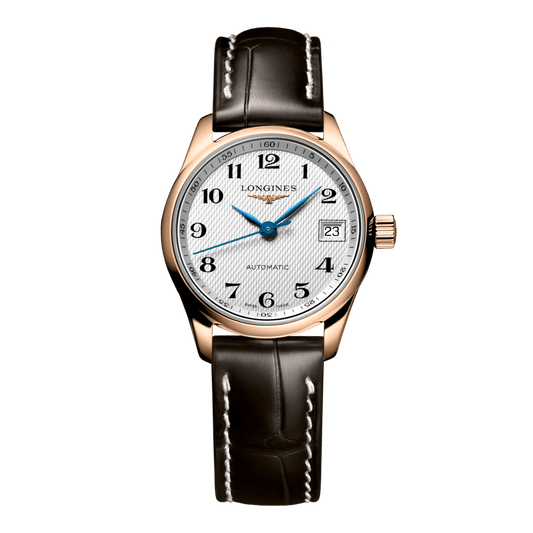 Longines Master Collection Automatic Watch, Ø 25.50 Mm, 18 Karat Pink Gold. L2.128.8.78.3