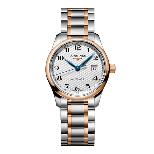Longines Master Collection Automatic Watch, Ø 29.00 Mm, Stainless Steel And 18 Karat Pink Gold Cap 200. L2.257.5.79.7