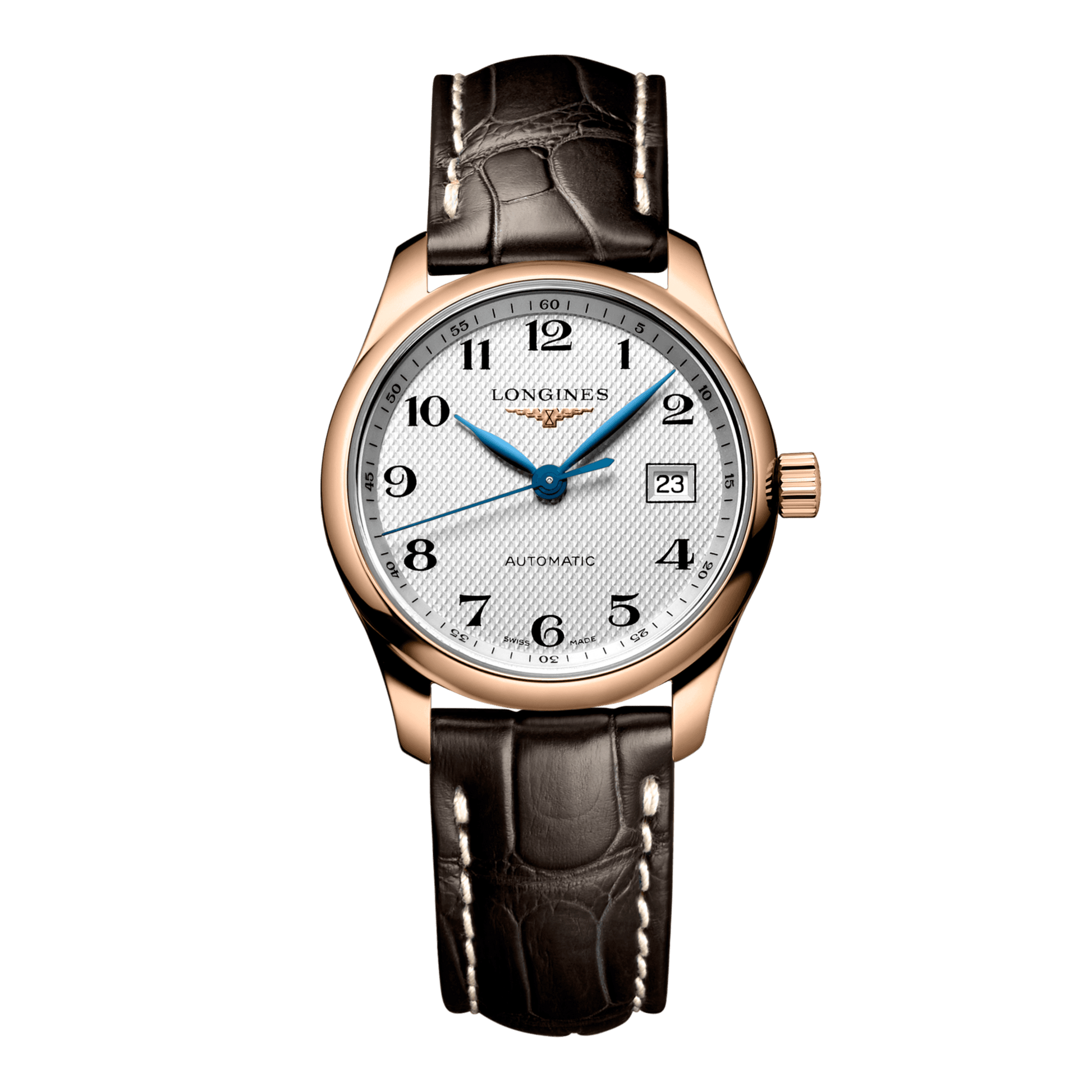 Longines Master Collection Automatic Watch, Ø 29.00 Mm, 18 Karat Pink Gold. L2.257.8.78.3