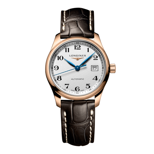 Longines Master Collection Automatic Watch, Ø 29.00 Mm, 18 Karat Pink Gold. L2.257.8.78.3