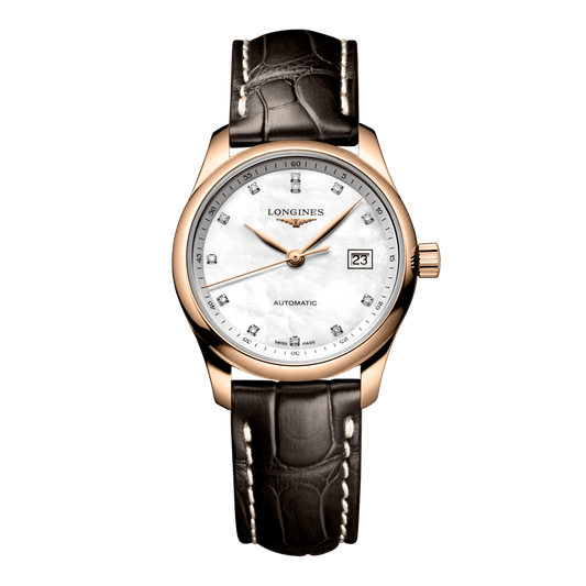 Longines Master Collection Automatic Watch, Ø 29.00 Mm, 18 Karat Pink Gold. L2.257.8.87.3