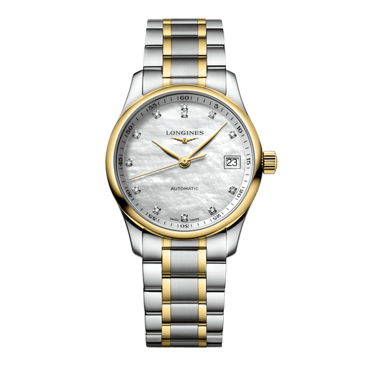 Longines Master Collection Automatic Watch, Ø 34.00 Mm, Stainless Steel And 18 Karat Yellow Gold Cap 200. L2.357.5.87.7