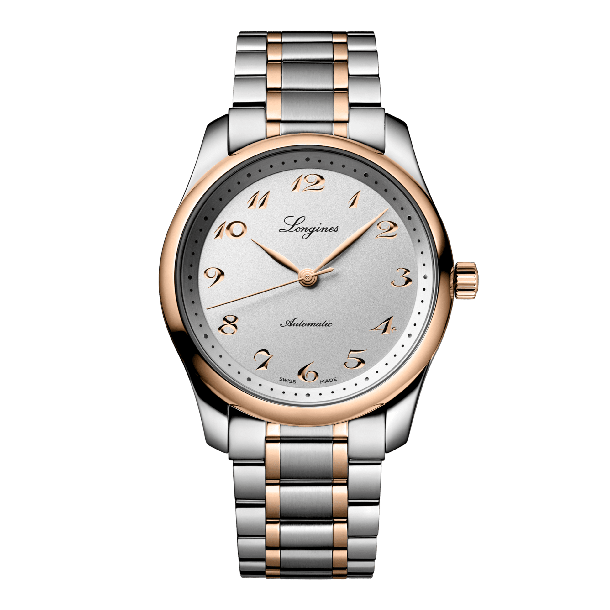 Longines Master Collection Automatic Watch, Ø 40.00 Mm, Stainless Steel And 18 Karat Pink Gold Cap 200. L2.793.5.70.7
