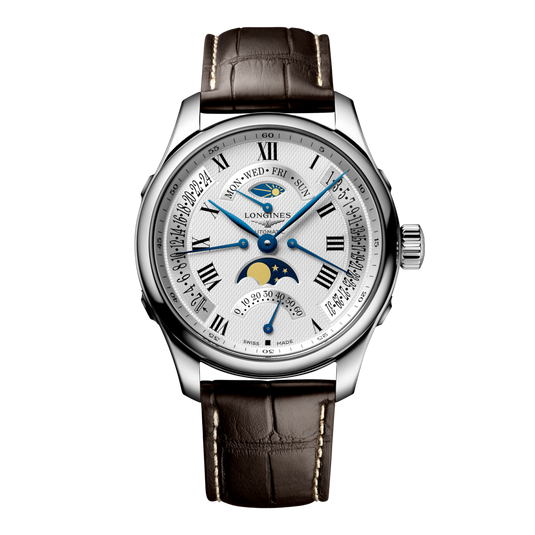 Longines Master Collection Retrograde Automatic Watch, Ø 44.00 Mm, Stainless Steel. L2.739.4.71.3