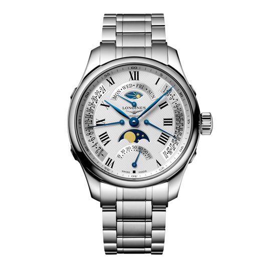 Longines Master Collection Retrograde Automatic Watch, Ø 44.00 Mm, Stainless Steel. L2.739.4.71.6