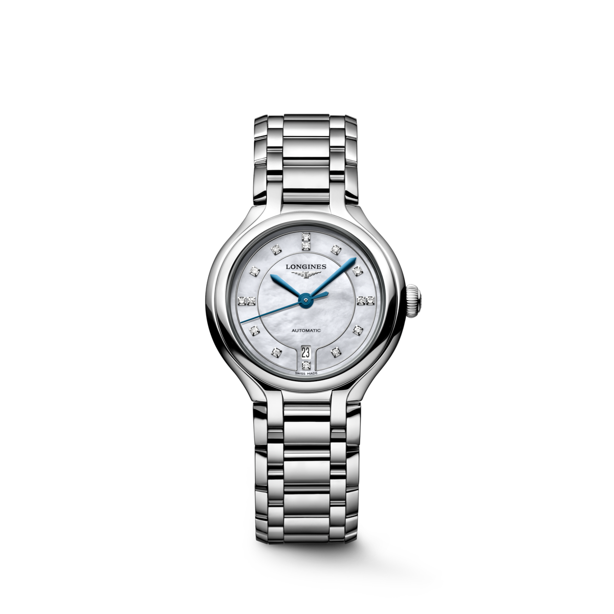 Longines Primaluna Automatic Watch, Ø 30.00 Mm, Stainless Steel L8.123.4.87.6
